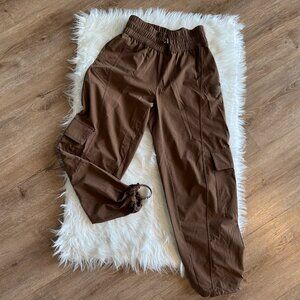 Womens NWT JoyLab Cargo Mid Rise Drawstring Cinch Jogger Pants